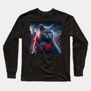 British Shorthair In The City Long Sleeve T-Shirt